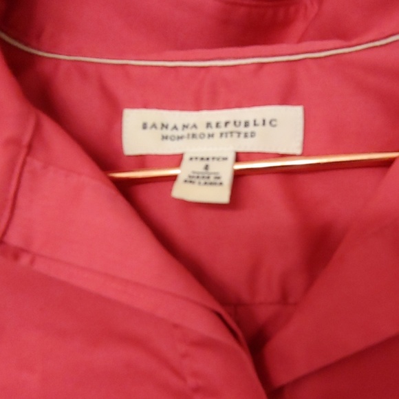 Banana Republic Coral Button Down - Picture 3 of 3